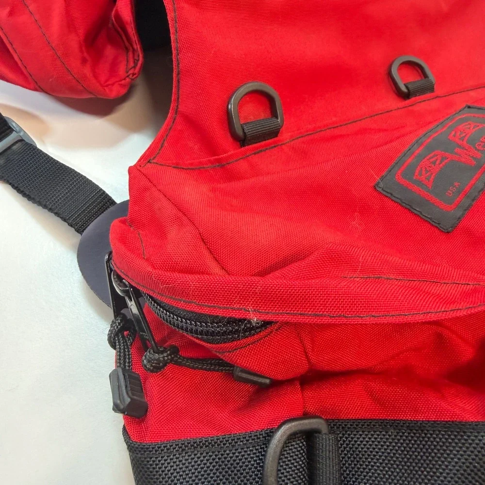 Wenaha Explorer II Dog Pack Large Red Black Hiking Backpack Saddlebag USA